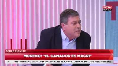 Casi se van a las manos, Moreno y Mariotto.