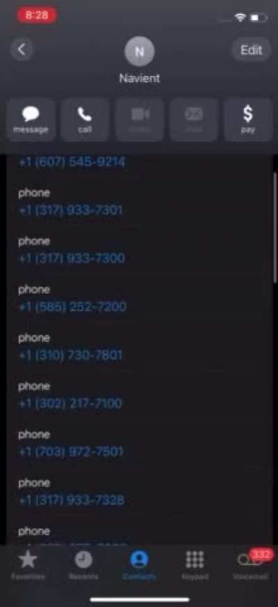 When Navient Calls You From a New Number Every Time