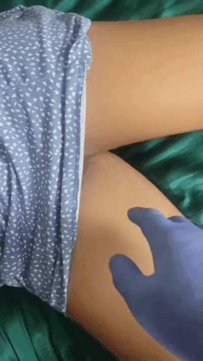 Daddy gives me an exam