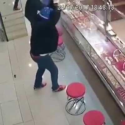 Trying to rob a jewelry store. WCGW?