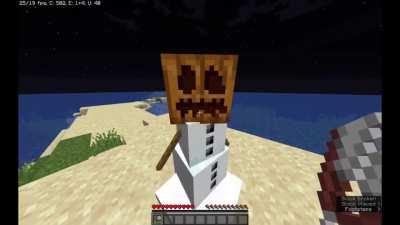 snow golems are so precious when they smile 🥺