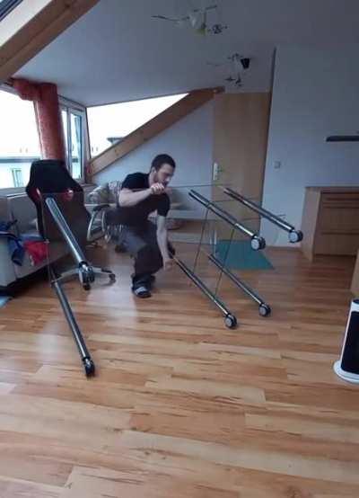 Wcgw bothering with a glass desk