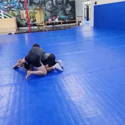 A few takedowns during training
