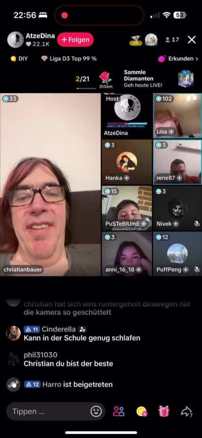 Der Star sich am gönnen