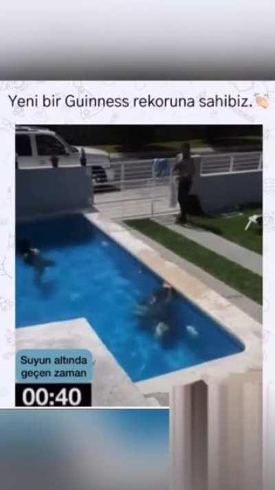 World record for holding your breath underwater