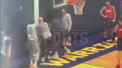 Video of Draymond Green violently punching Jordan Poole