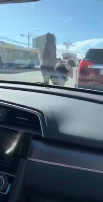 Woman.. Idk what happened just feel sorry for the dog