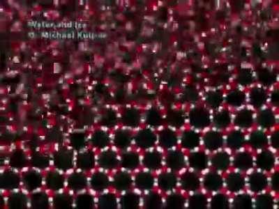 Water turning into ice – Molecular Simulation