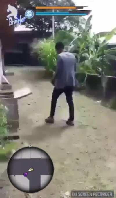 I made a yakuza 0 edit of a goofy fight