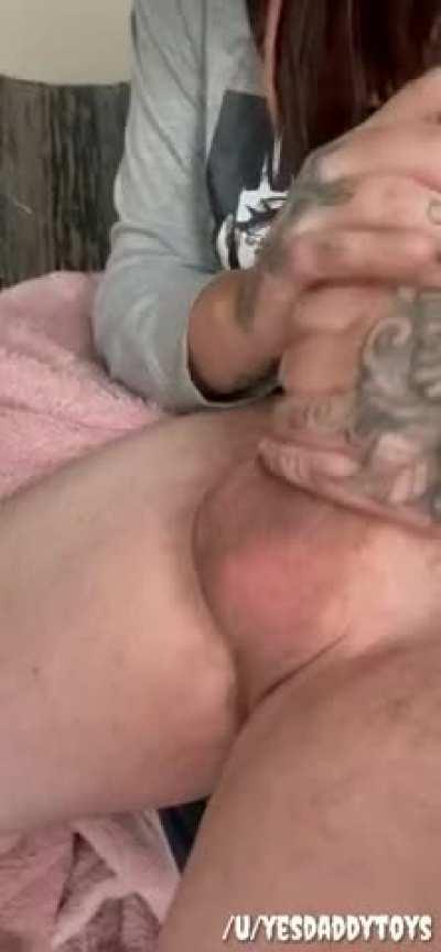 Caught my mom sniffin’ my dirty underwear. Now she has to wear them like this all day