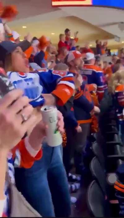 Public Flash at Oilers Game