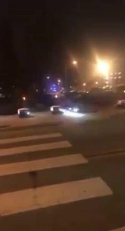 Which one of y’all is this? Definitely in front of First Street between Earhart and Meredith south