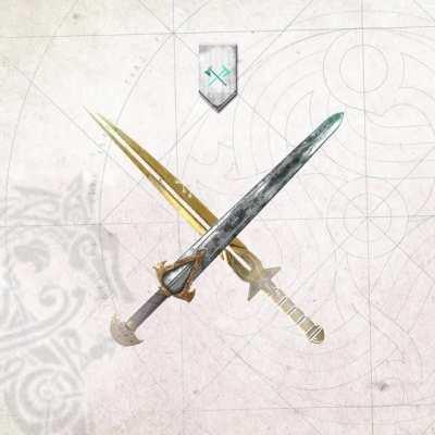 Two new swords (free) designed by the Mentors Guild. Will be available to all players later this year!