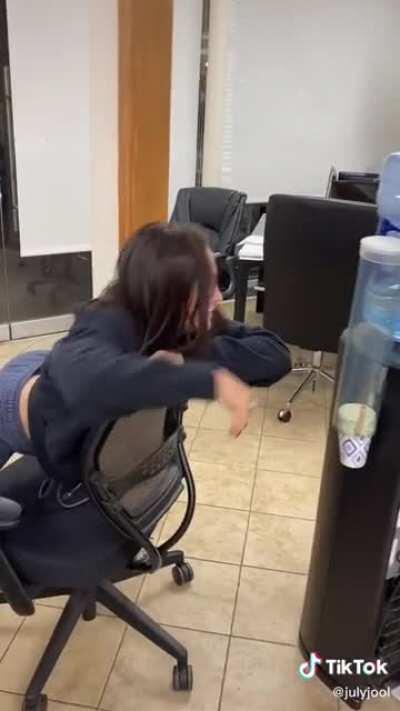 She’s a little too comfortable in that position