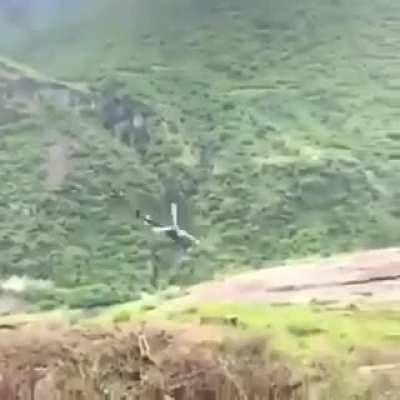 Helicopter doing insane things