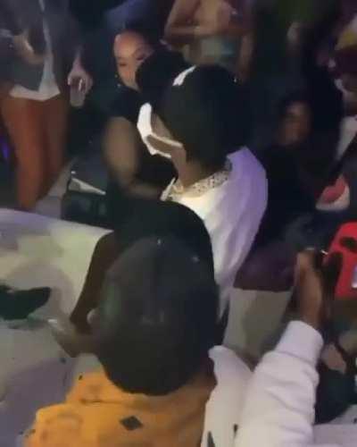 Drake, Bobby Shmurda and Chris Brown in the club