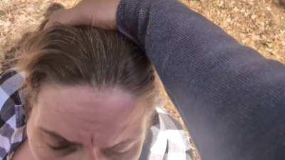 Watch me get a facial in the woods 