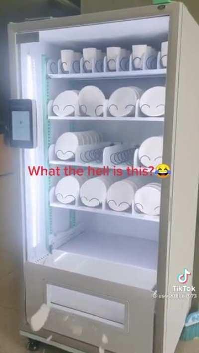 Thanks I hate crockery vending machines