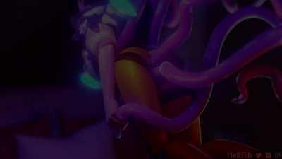 Tracer gets entangled [Overwatch] (meltrib)