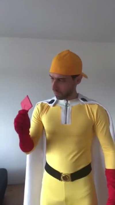 Saitama being Saitama. This youtuber is good, you may checkout his other Anime videos  