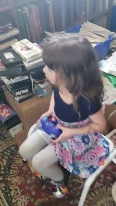 She didn't want to leave my house