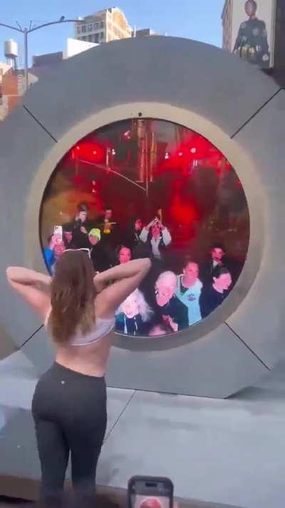 The portal between New York and Dublin has been shut down after this
incident