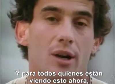 ¡Mensaje importante de Ayrton Senna!