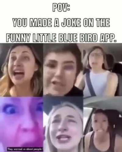 Blue hair chick is missing from the squad