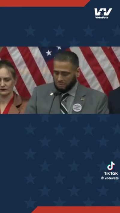 Disabled Iraq War Veteran Eric Rodriguez isn’t mincing words