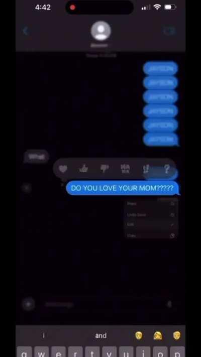 The way he confirmed