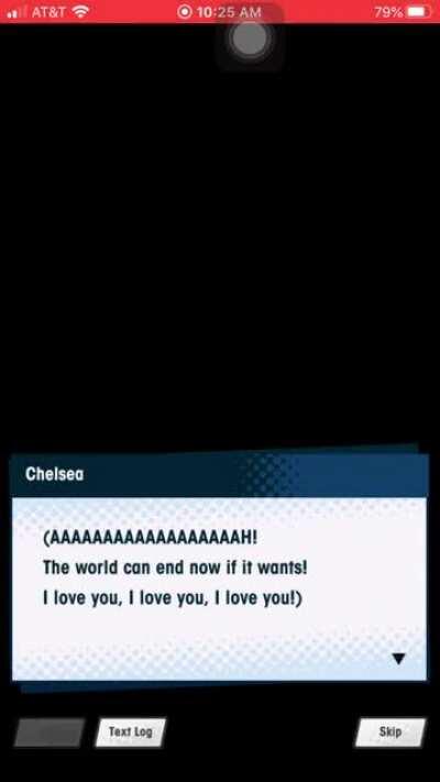Honestly gotta give props to Chelsea’s VA for giving us a vocal keyboard smash