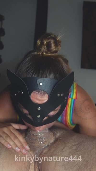 imagine being jerked off by a moaning whore who then slides your cock down her throat when you start cumming