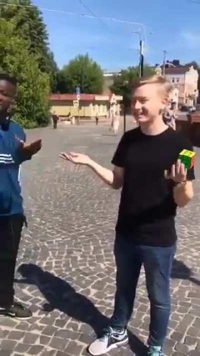 Magic with rubik's cube