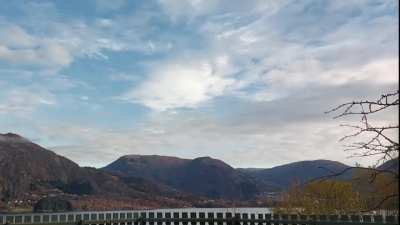 Sunrise without sun, as we live at 62°N and have lost direct sunlight until she returns in mid-February.