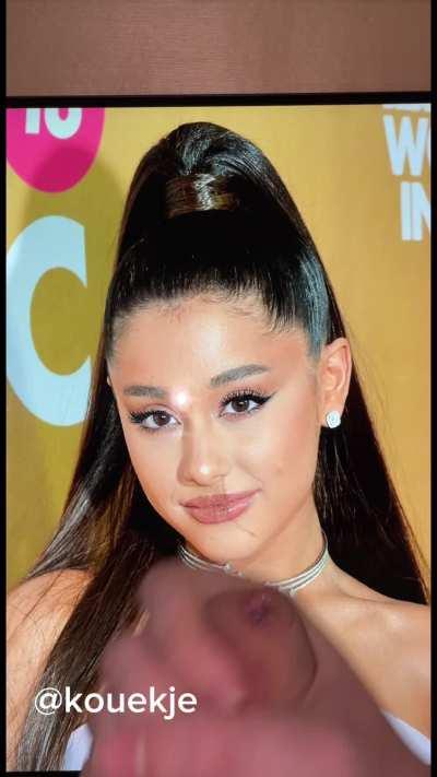 Ariana grande cum tribute (full video and all my other tribute are on my telegram Chanel link on my profile)