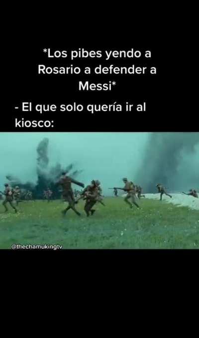 Me sumo como soldado del comandante al mando De Paul Señores , ningún pecho frío de central me toca a messi