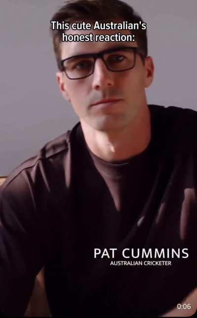 My analysis on why india lost ‐ Cummins is very good looking 