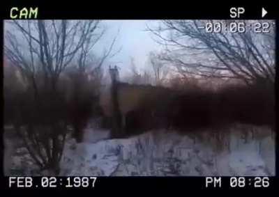 POV from the Point Man entering the barn and encountering Russians who refuse to surrender . You can see the enemies white armband