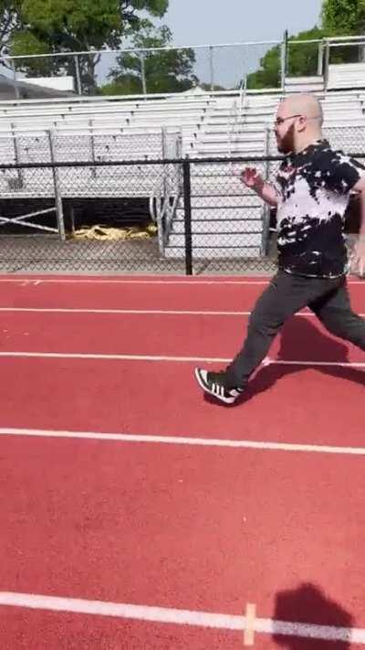 To jump over a hurdle