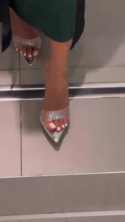 White Toes in Silver Heels