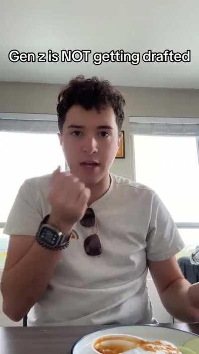 Gen z is absolutely not getting drafted we have a life