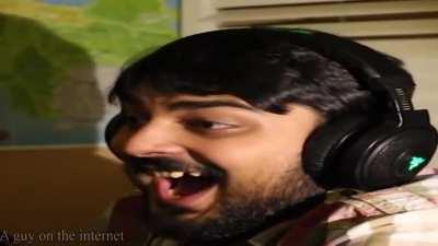 Muta laughing but its the wii startup sound