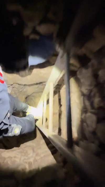 Descending the Old Lead Mine Shaft at Goodluck Mine