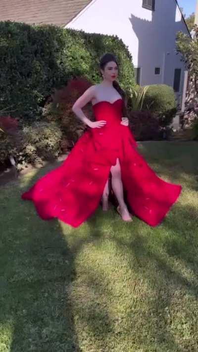 Red dress for the Grammys