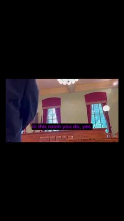 While her partner testifies before the Ohio Senate about school funding cuts, a woman is kicked out for legally recording the meeting - which was already being live-streamed, recorded and posted online by the city