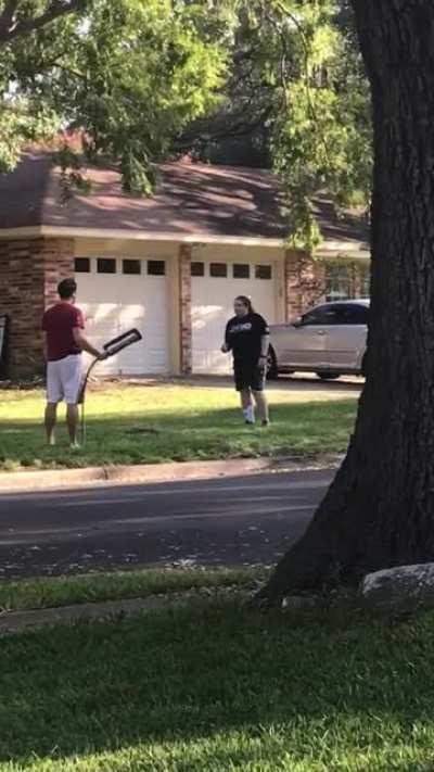 A trigglypuff-type gets the hose for shouting about yard signs.