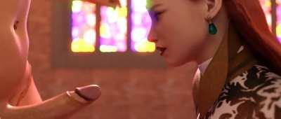 Futanari dancing to fuck