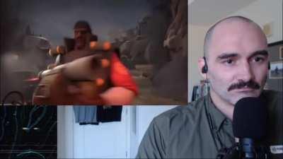 A clip from a reaction video