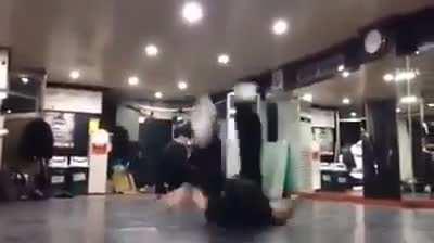 just some normal breakdancing - wait wtf did he just do
