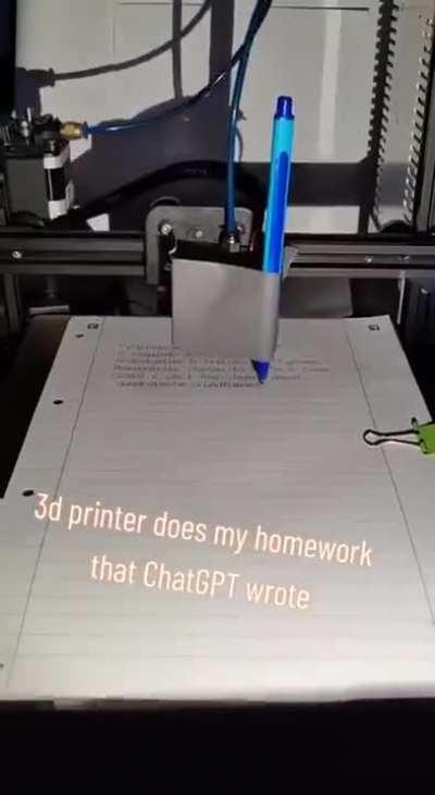 chatGPT AI doing homework
